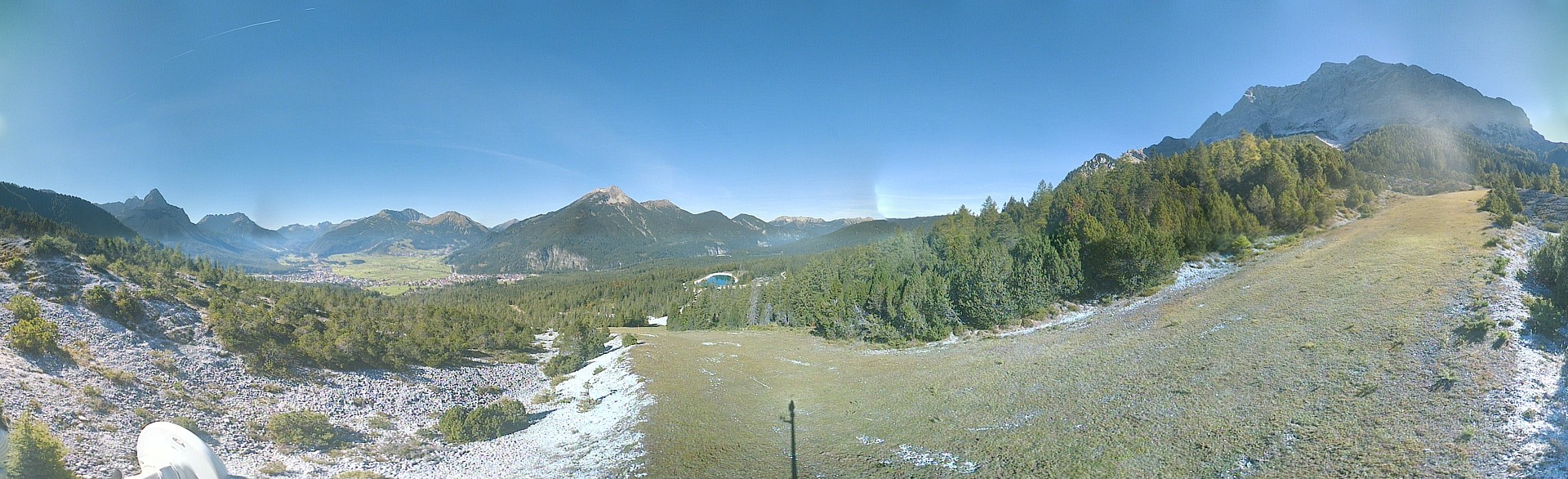 Archiv Foto Webcam Weißlähnabfahrt, Skigebiet Ehrwald