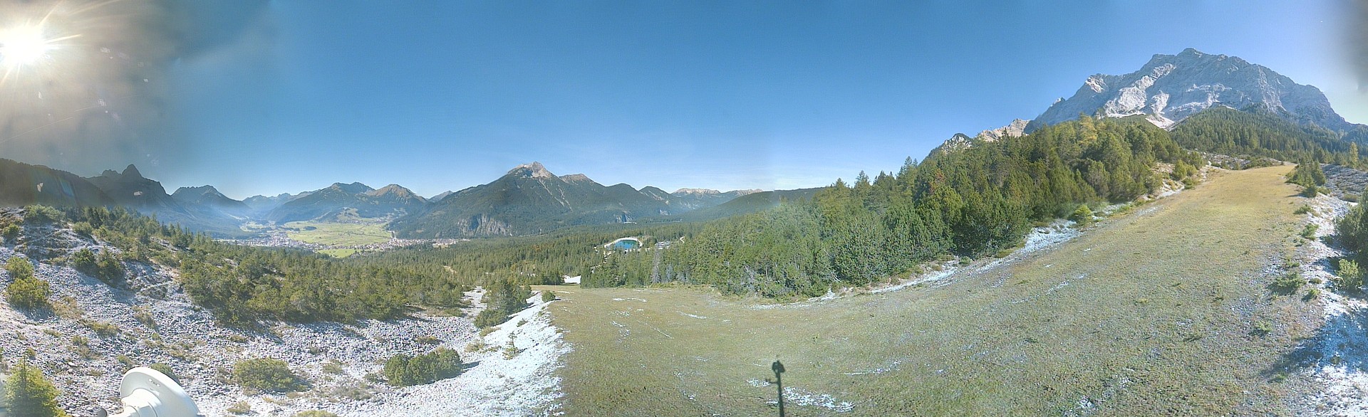 Archiv Foto Webcam Weißlähnabfahrt, Skigebiet Ehrwald