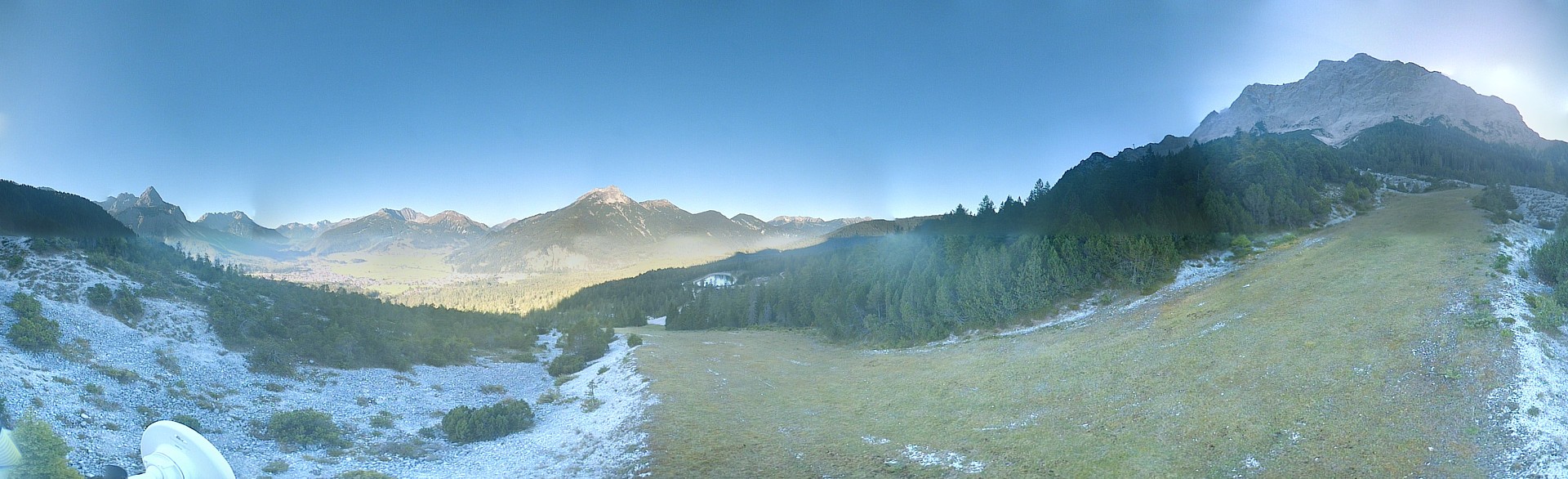 Archiv Foto Webcam Weißlähnabfahrt, Skigebiet Ehrwald