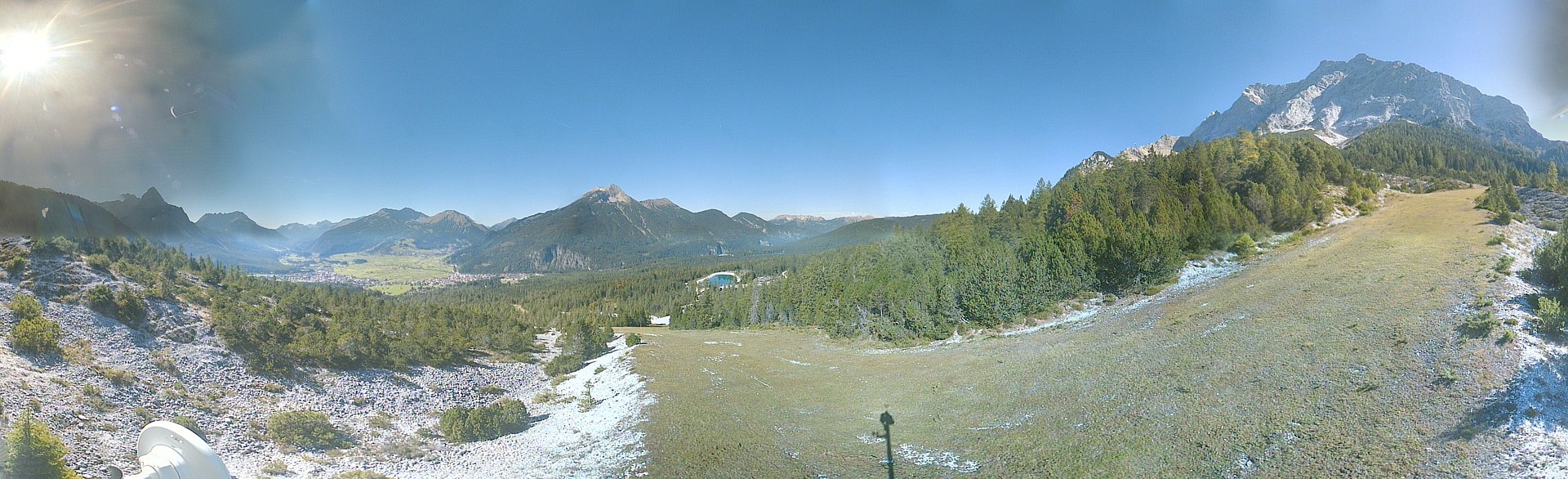 Archiv Foto Webcam Weißlähnabfahrt, Skigebiet Ehrwald