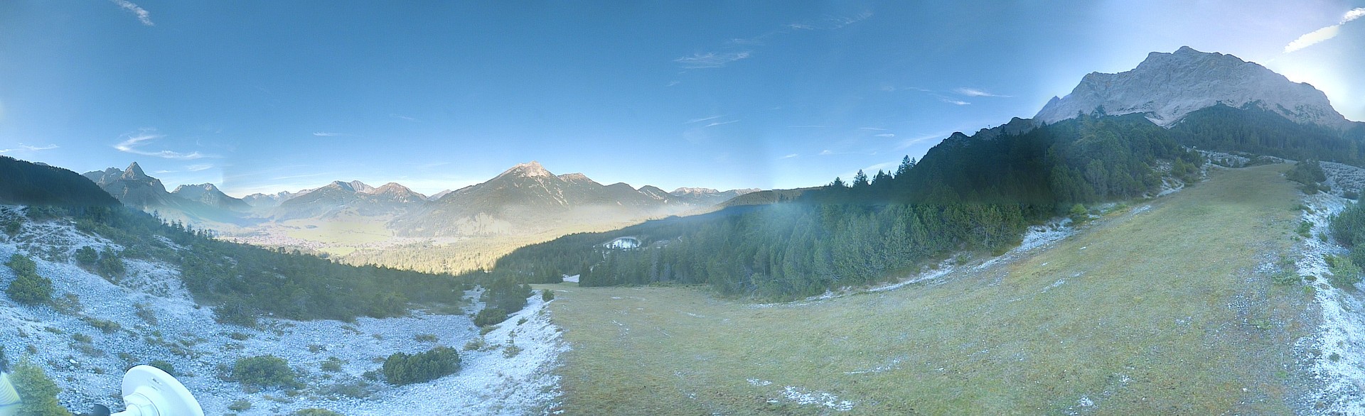 Archiv Foto Webcam Weißlähnabfahrt, Skigebiet Ehrwald