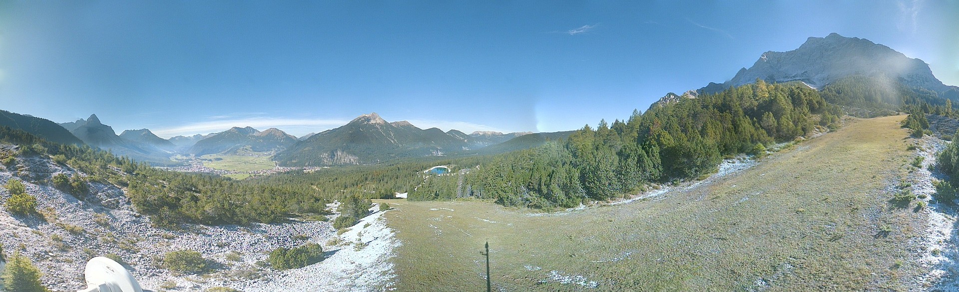 Archiv Foto Webcam Weißlähnabfahrt, Skigebiet Ehrwald