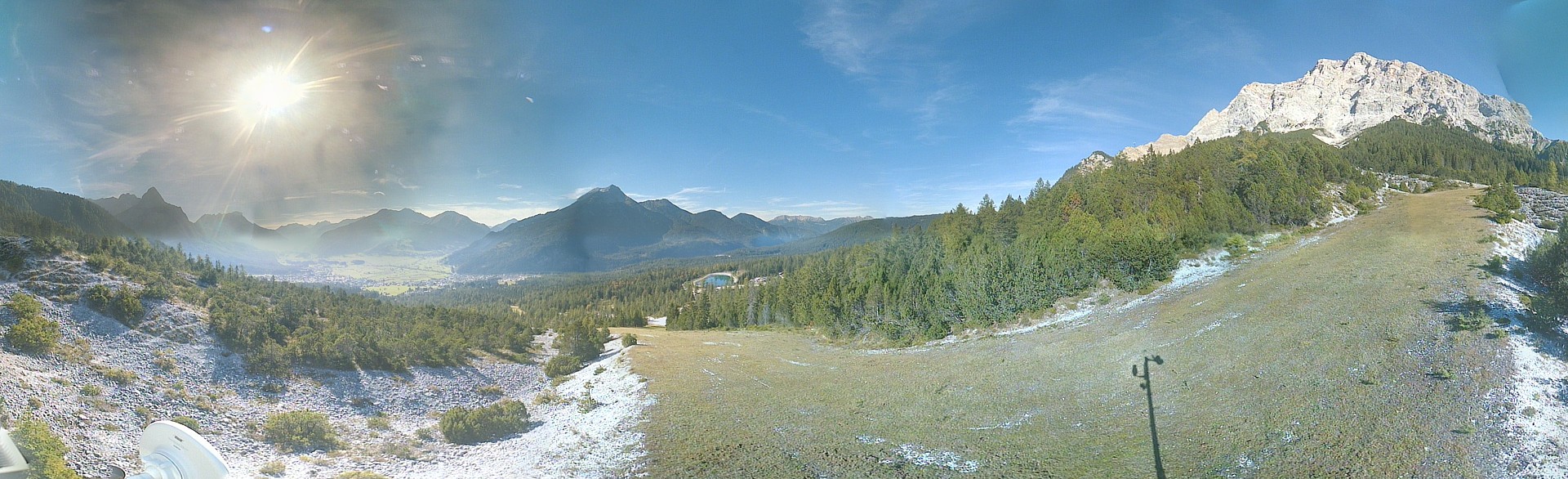 Archiv Foto Webcam Weißlähnabfahrt, Skigebiet Ehrwald