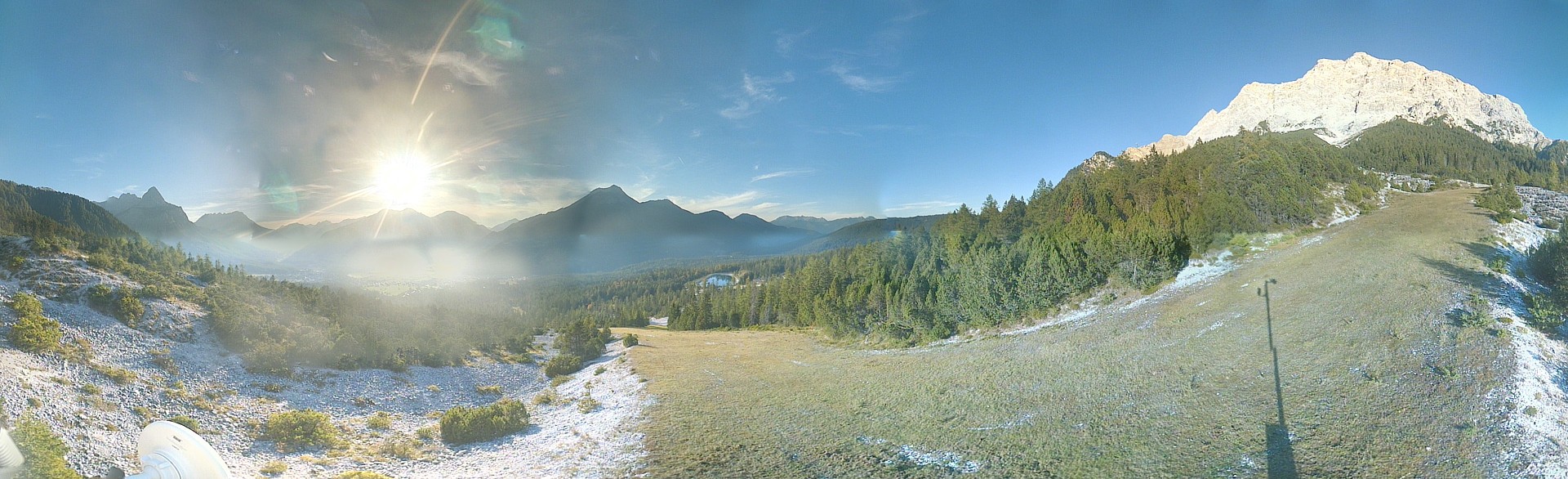 Archiv Foto Webcam Weißlähnabfahrt, Skigebiet Ehrwald