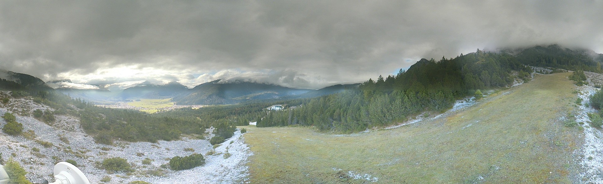 Archiv Foto Webcam Weißlähnabfahrt, Skigebiet Ehrwald