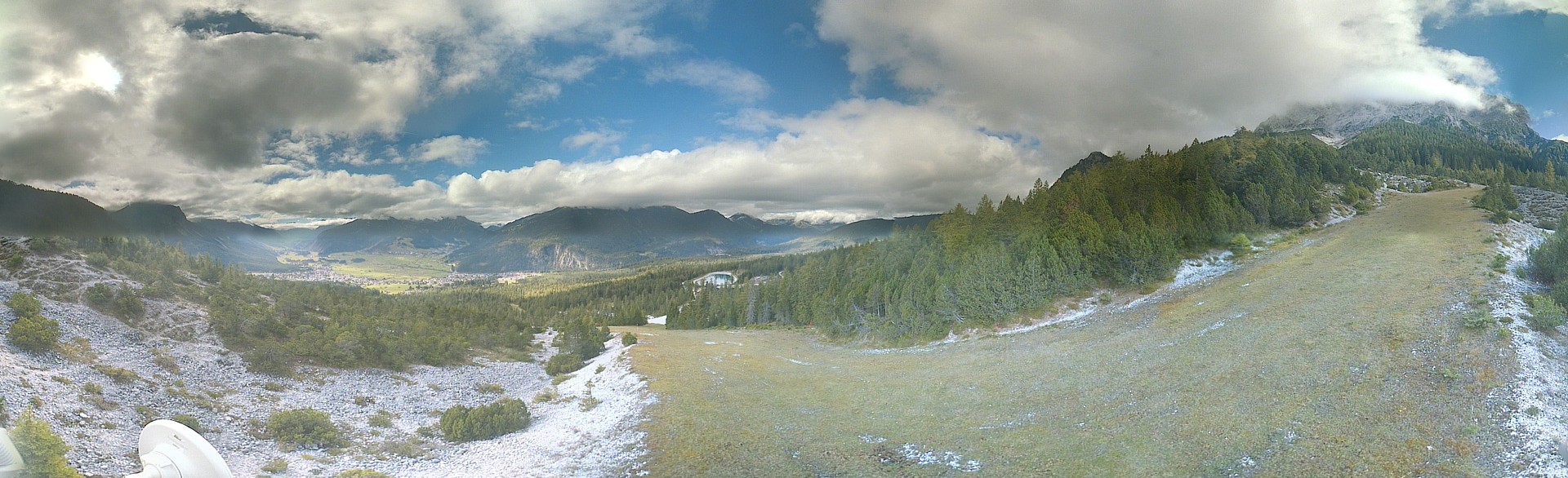 Archiv Foto Webcam Weißlähnabfahrt, Skigebiet Ehrwald
