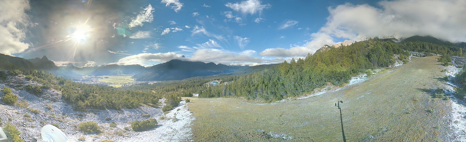 Archiv Foto Webcam Weißlähnabfahrt, Skigebiet Ehrwald