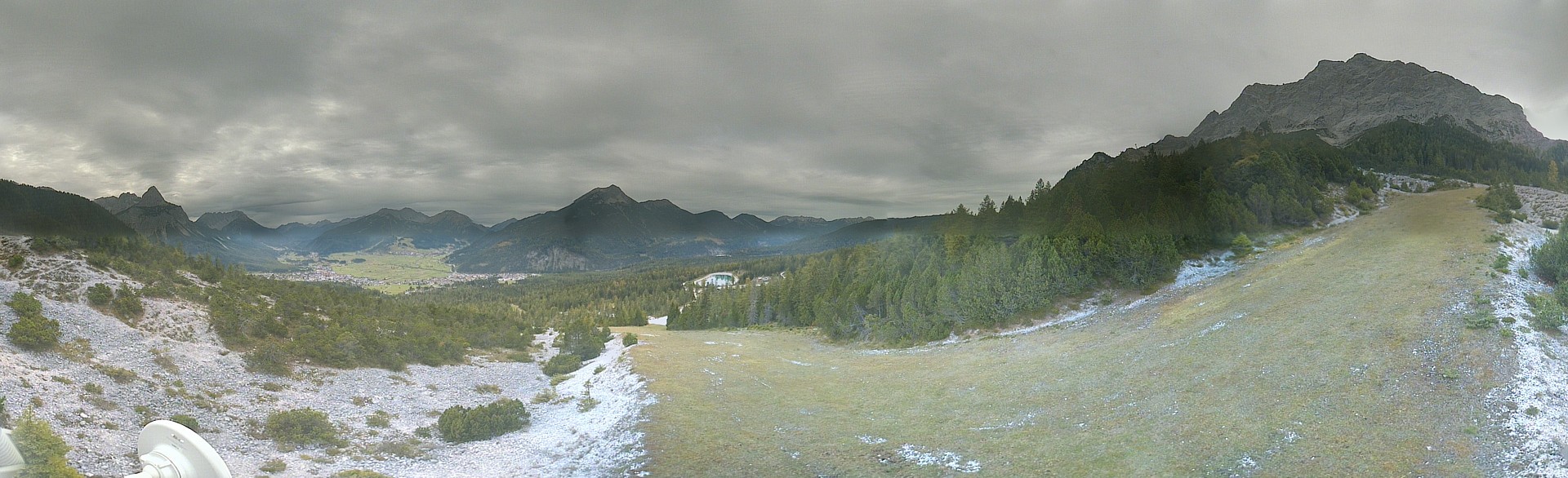 Archiv Foto Webcam Weißlähnabfahrt, Skigebiet Ehrwald