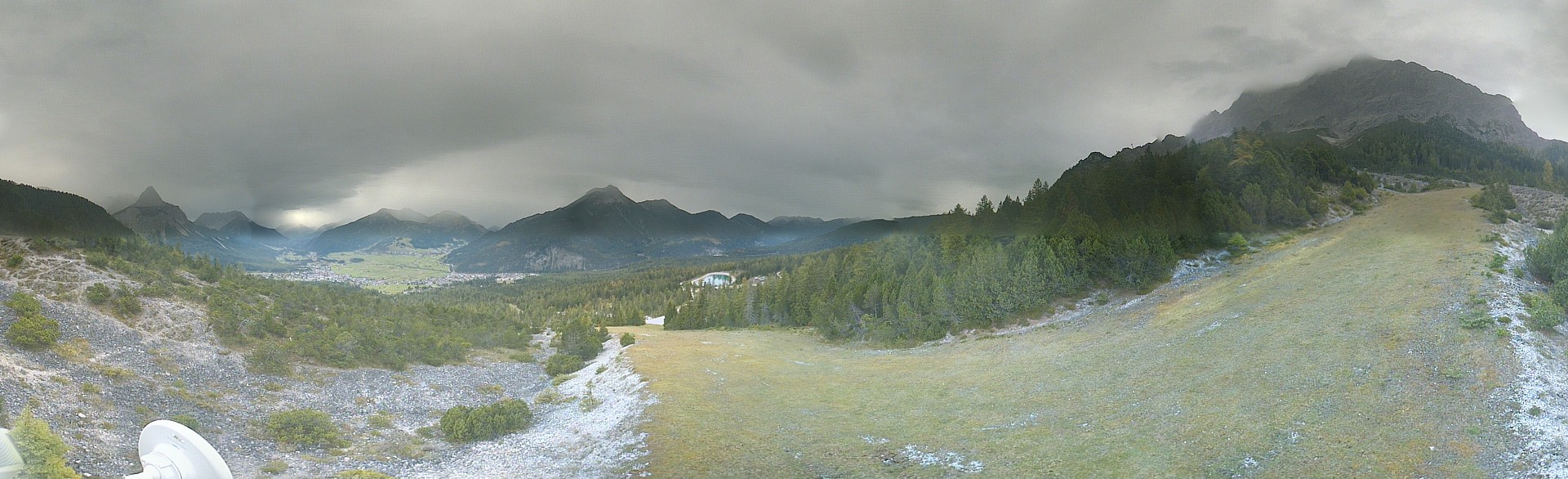 Archiv Foto Webcam Weißlähnabfahrt, Skigebiet Ehrwald