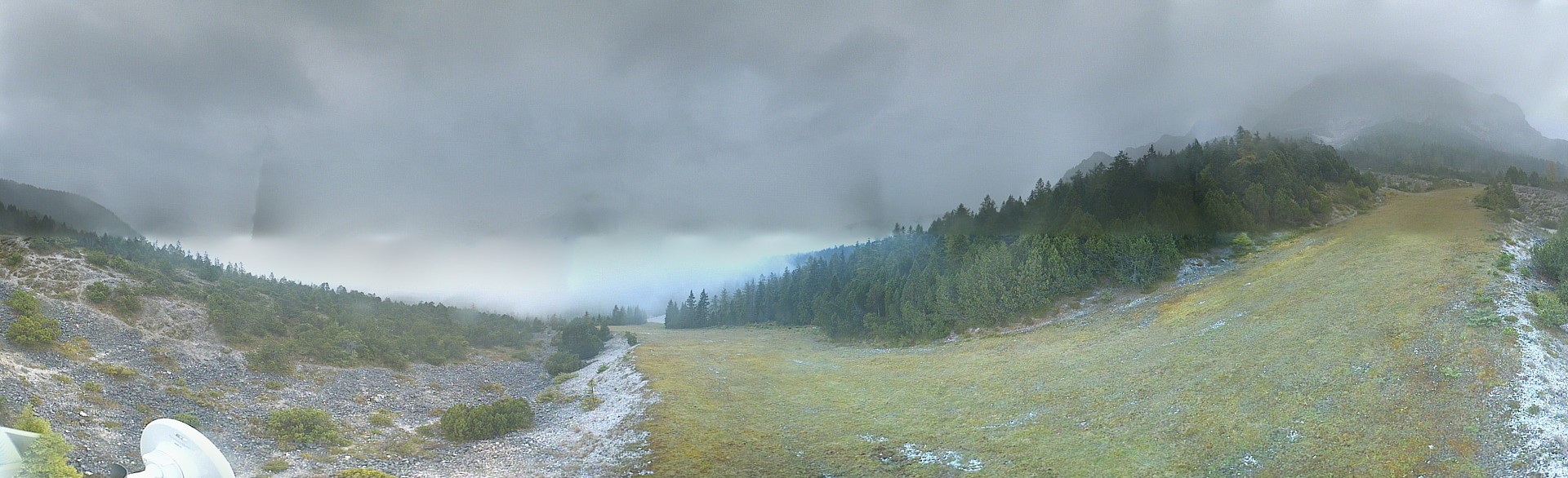Archiv Foto Webcam Weißlähnabfahrt, Skigebiet Ehrwald