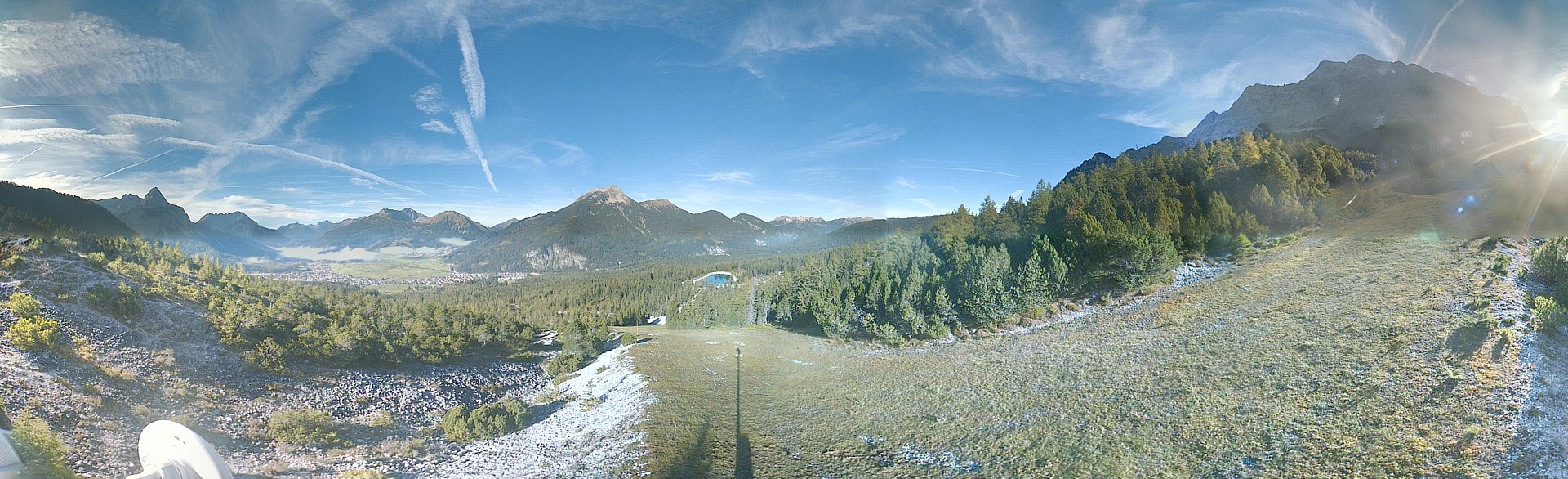 Archiv Foto Webcam Weißlähnabfahrt, Skigebiet Ehrwald