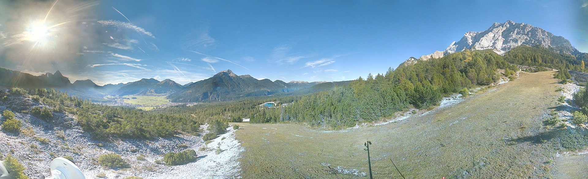 Archiv Foto Webcam Weißlähnabfahrt, Skigebiet Ehrwald