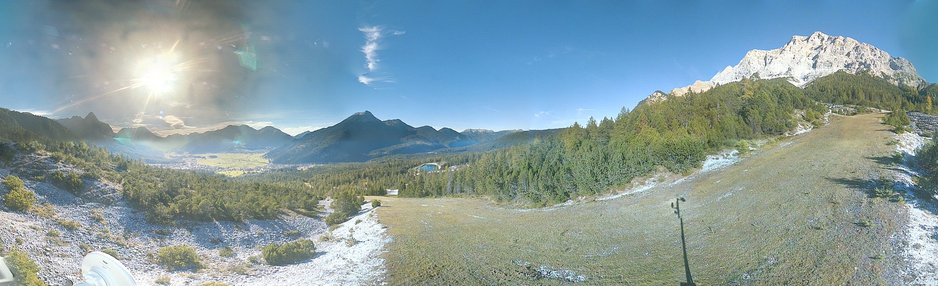 Archiv Foto Webcam Weißlähnabfahrt, Skigebiet Ehrwald