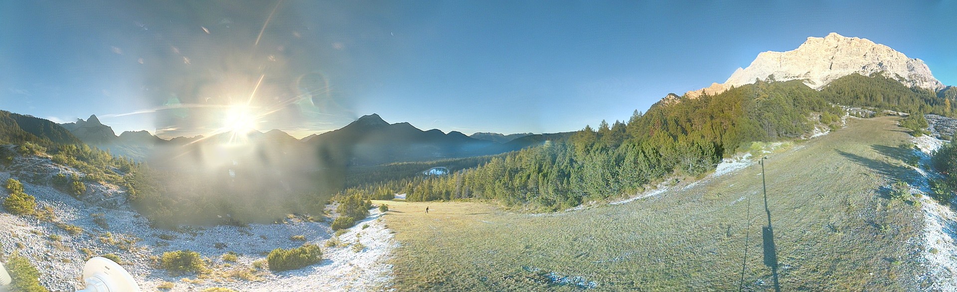 Archiv Foto Webcam Weißlähnabfahrt, Skigebiet Ehrwald