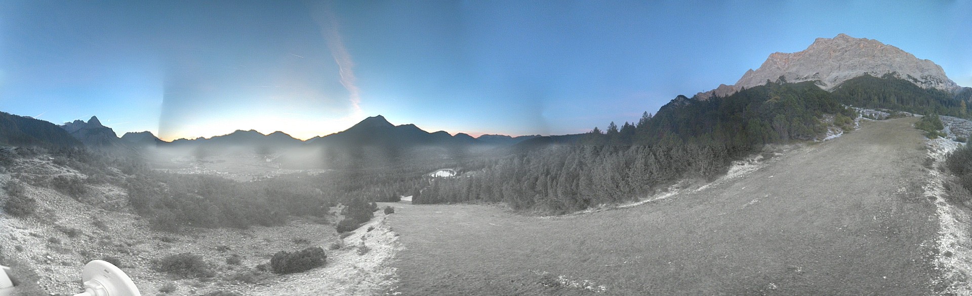 Archiv Foto Webcam Weißlähnabfahrt, Skigebiet Ehrwald