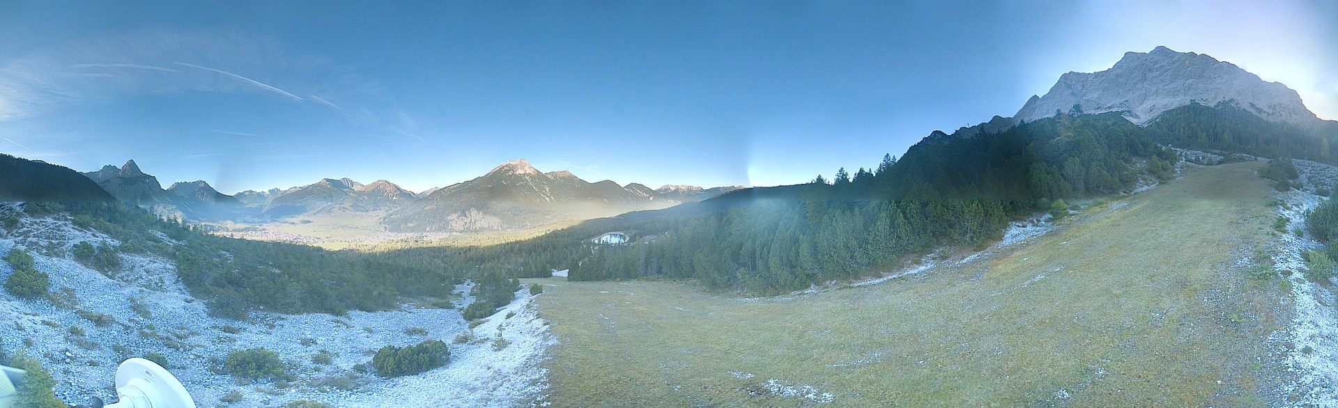 Archiv Foto Webcam Weißlähnabfahrt, Skigebiet Ehrwald