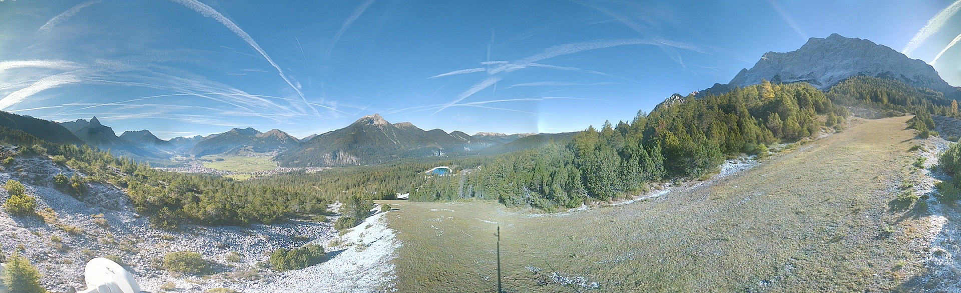 Archiv Foto Webcam Weißlähnabfahrt, Skigebiet Ehrwald