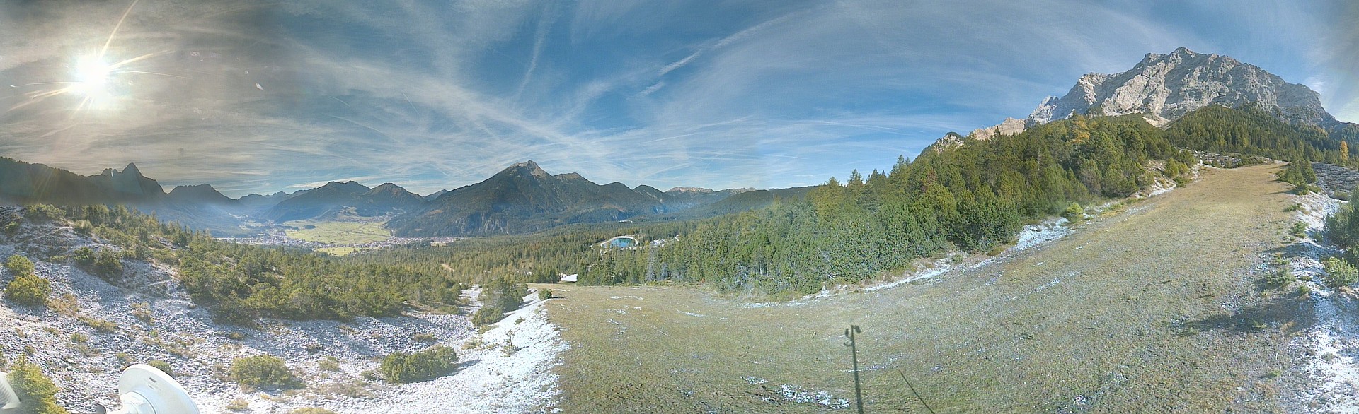 Archiv Foto Webcam Weißlähnabfahrt, Skigebiet Ehrwald