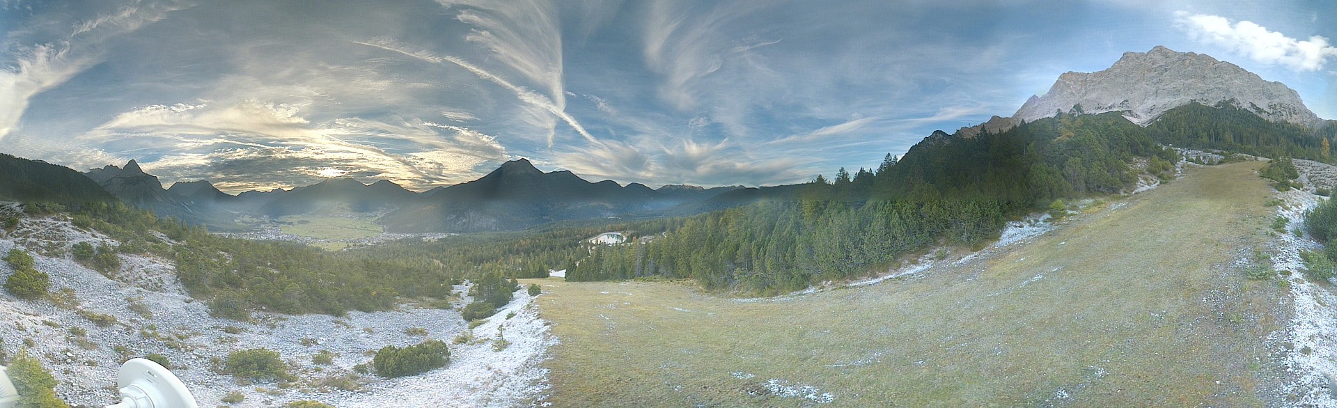 Archiv Foto Webcam Weißlähnabfahrt, Skigebiet Ehrwald