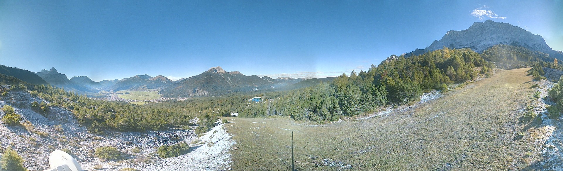 Archiv Foto Webcam Weißlähnabfahrt, Skigebiet Ehrwald