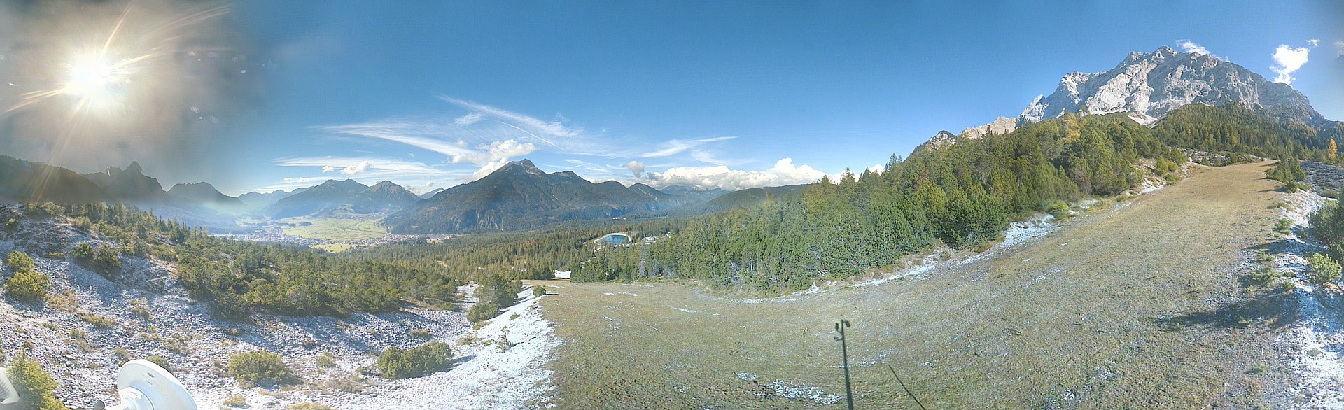 Archiv Foto Webcam Weißlähnabfahrt, Skigebiet Ehrwald