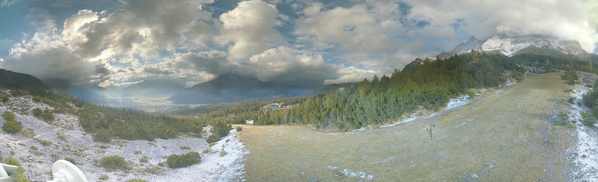 Archiv Foto Webcam Weißlähnabfahrt, Skigebiet Ehrwald