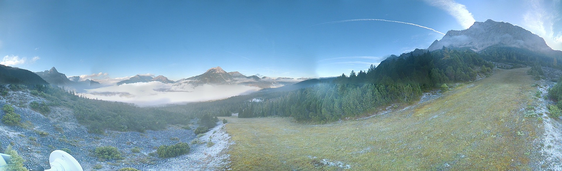 Archiv Foto Webcam Weißlähnabfahrt, Skigebiet Ehrwald