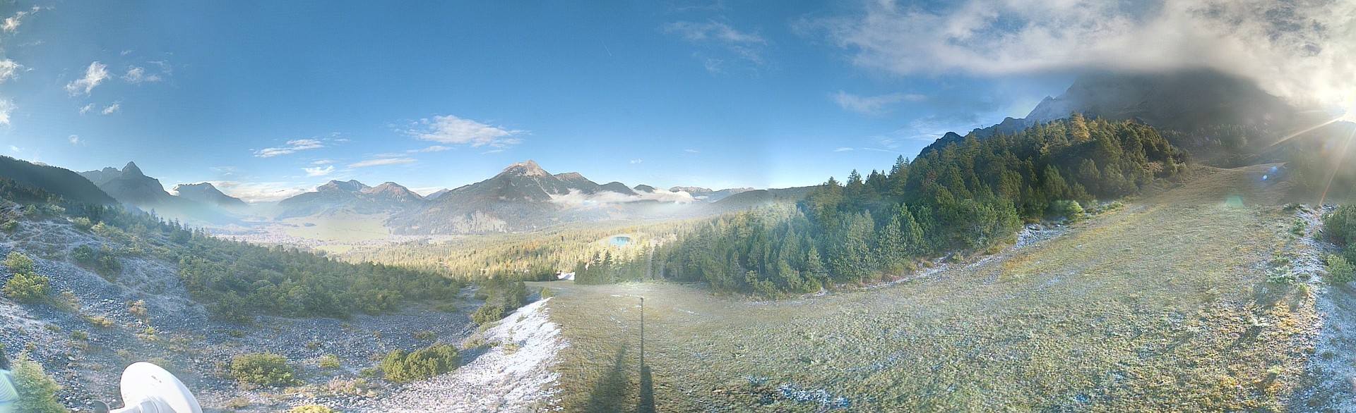 Archiv Foto Webcam Weißlähnabfahrt, Skigebiet Ehrwald