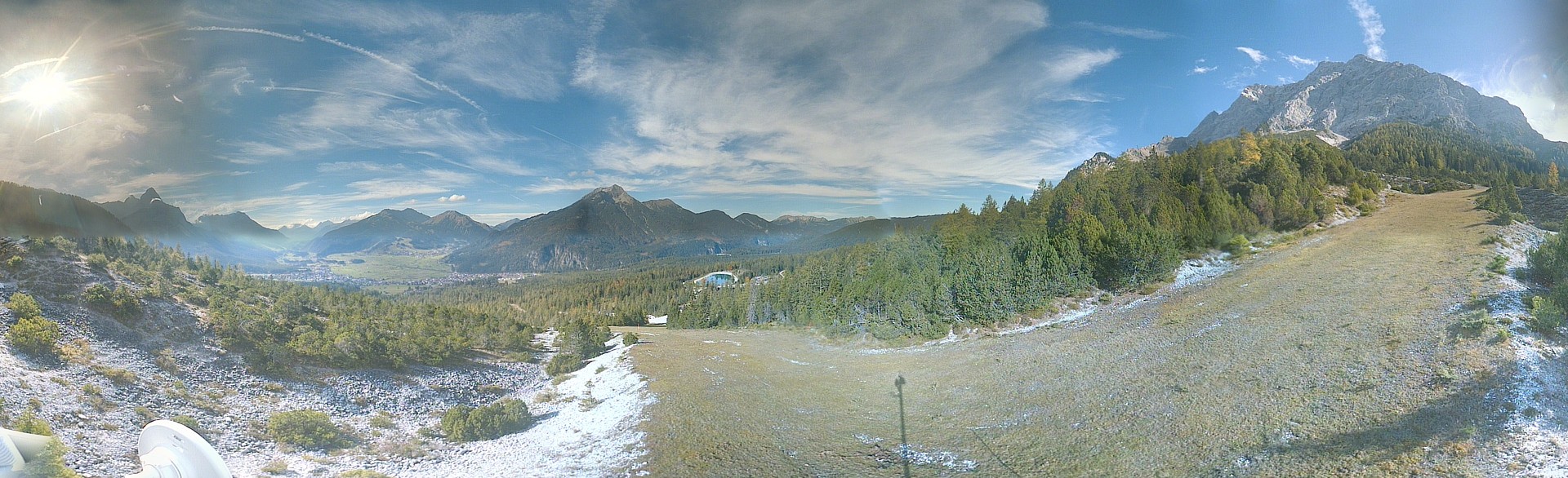 Archiv Foto Webcam Weißlähnabfahrt, Skigebiet Ehrwald