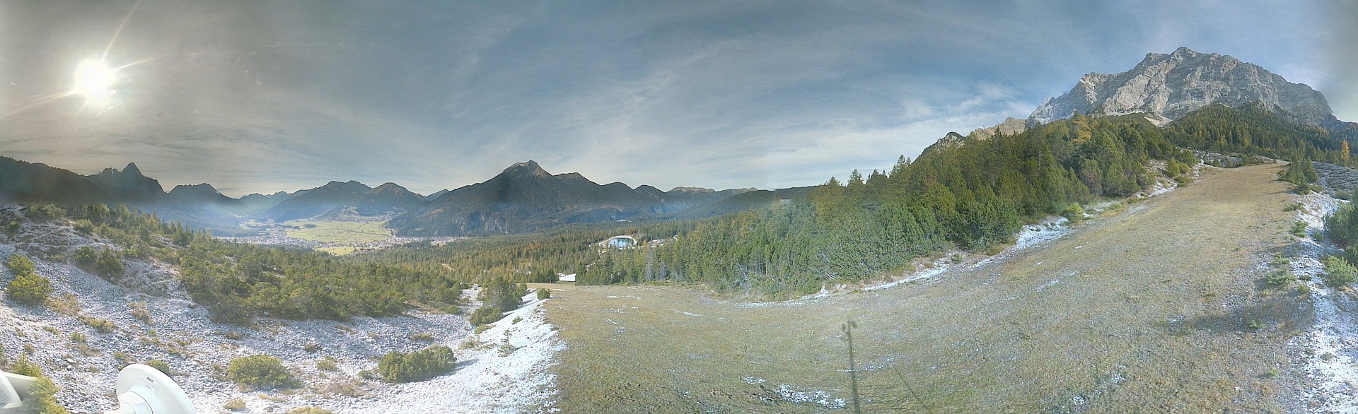 Archiv Foto Webcam Weißlähnabfahrt, Skigebiet Ehrwald