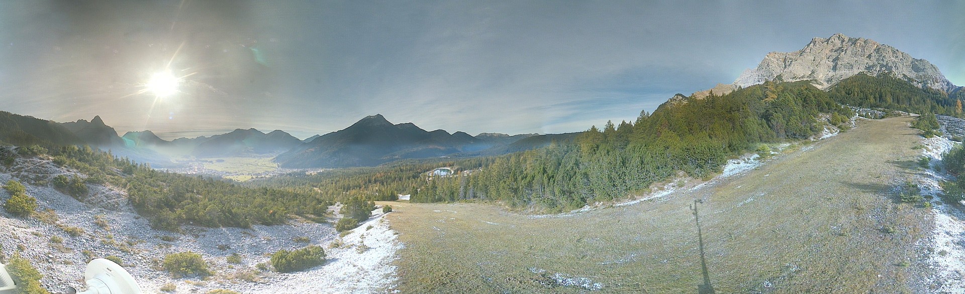 Archiv Foto Webcam Weißlähnabfahrt, Skigebiet Ehrwald