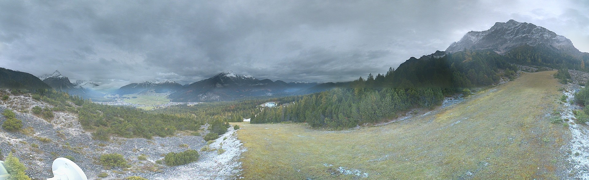 Archiv Foto Webcam Weißlähnabfahrt, Skigebiet Ehrwald