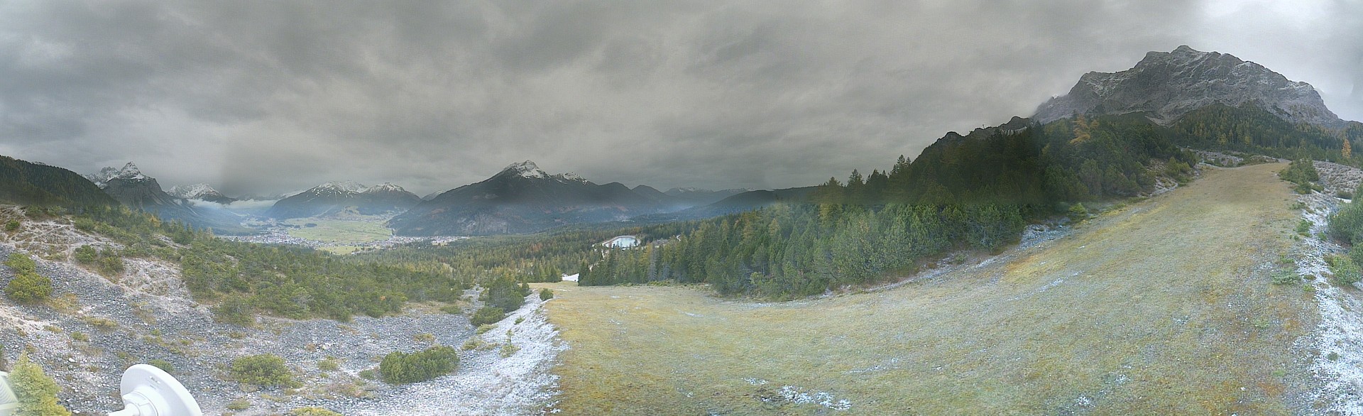 Archiv Foto Webcam Weißlähnabfahrt, Skigebiet Ehrwald