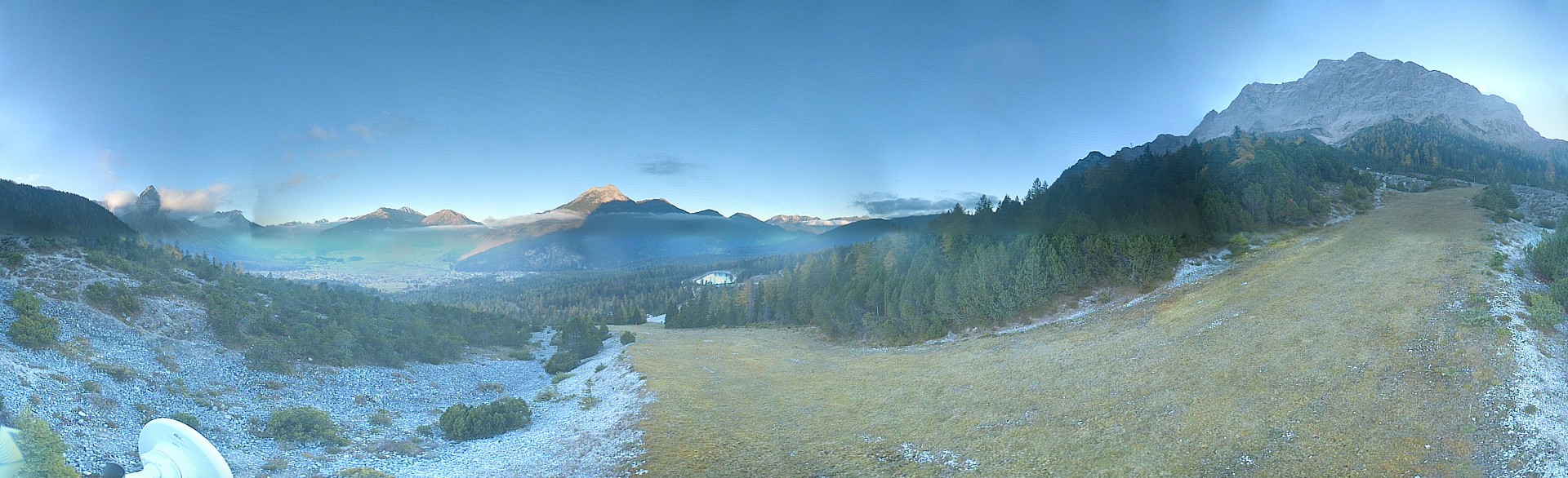 Archiv Foto Webcam Weißlähnabfahrt, Skigebiet Ehrwald