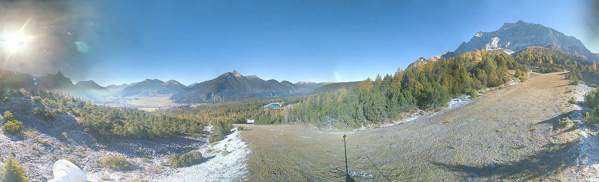 Archiv Foto Webcam Weißlähnabfahrt, Skigebiet Ehrwald