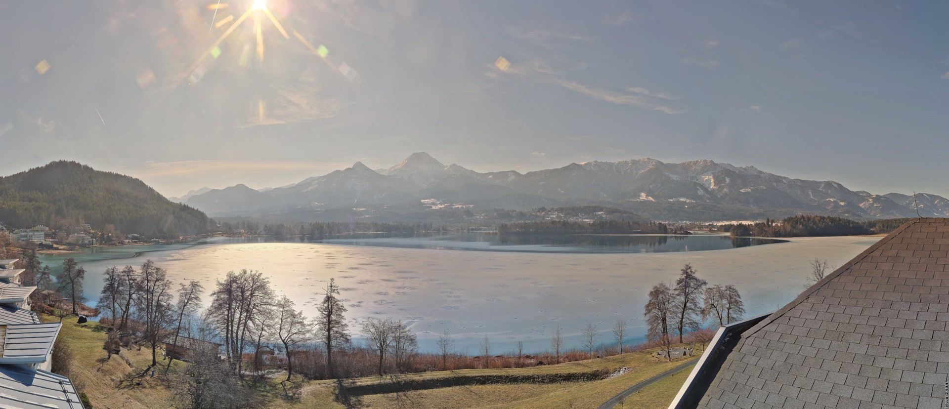 Archiv Foto Webcam Faaker See, Blickrichtung Süden