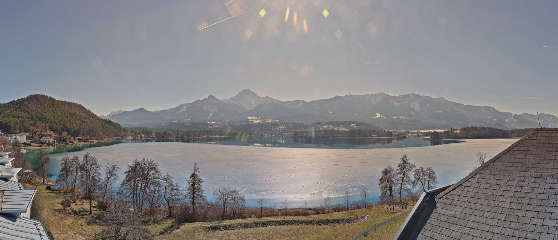 Archiv Foto Webcam Faaker See, Blickrichtung Süden