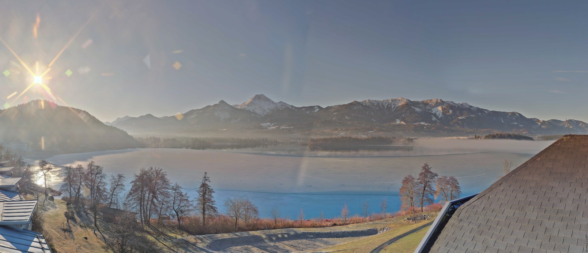 Archived image Webcam Faaker See lake, view direction south