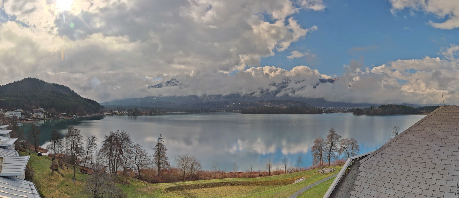 Archiv Foto Webcam Faaker See, Blickrichtung Süden