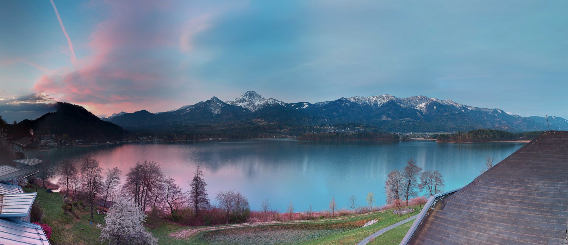 Archiv Foto Webcam Faaker See, Blickrichtung Süden