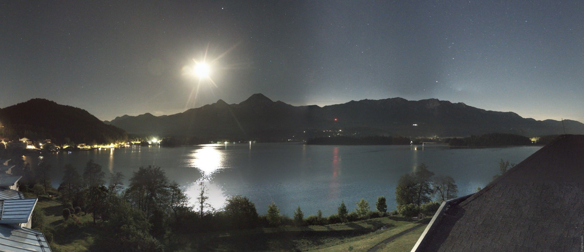 Archiv Foto Webcam Faaker See, Blickrichtung Süden