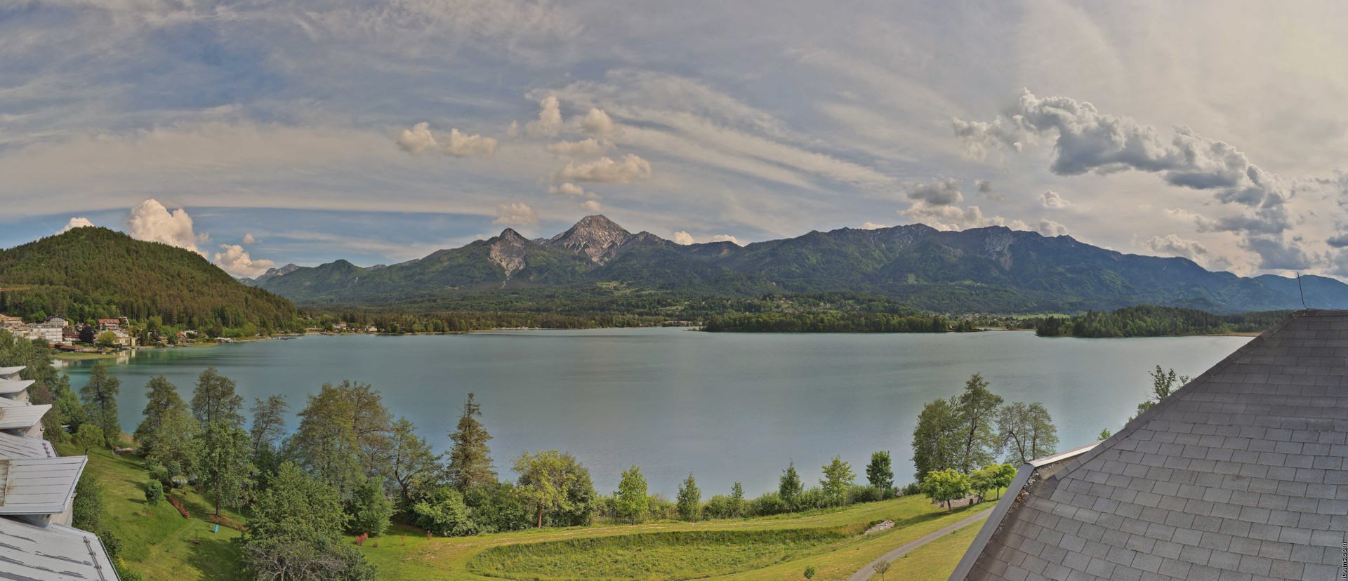 Archiv Foto Webcam Faaker See, Blickrichtung Süden