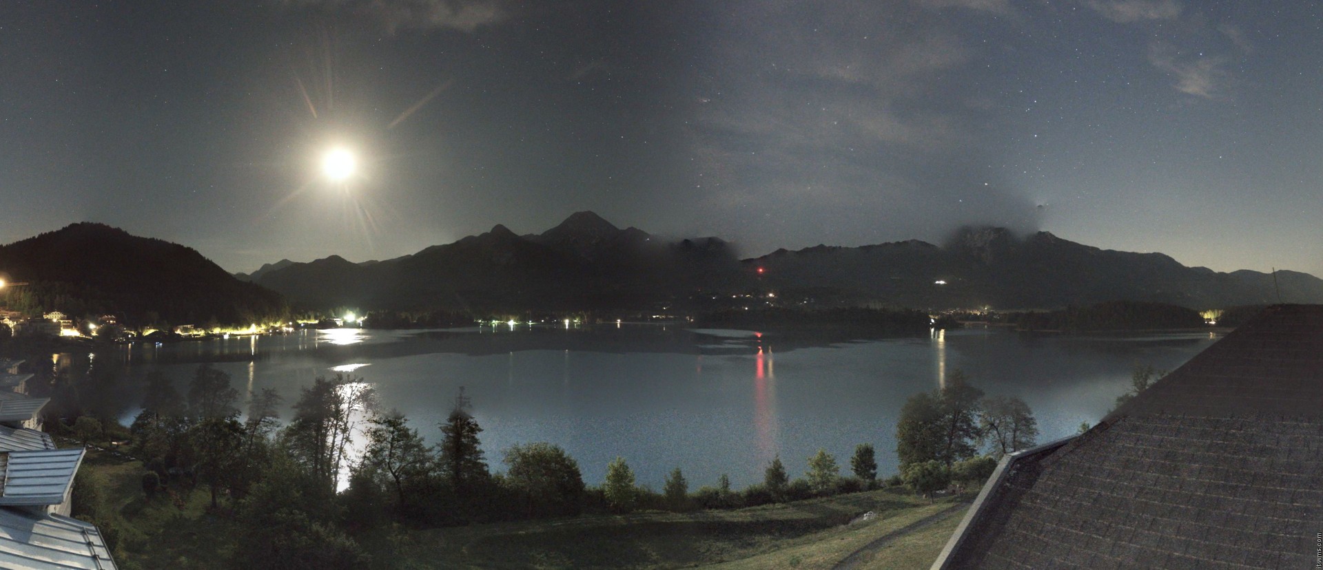 Archiv Foto Webcam Faaker See, Blickrichtung Süden