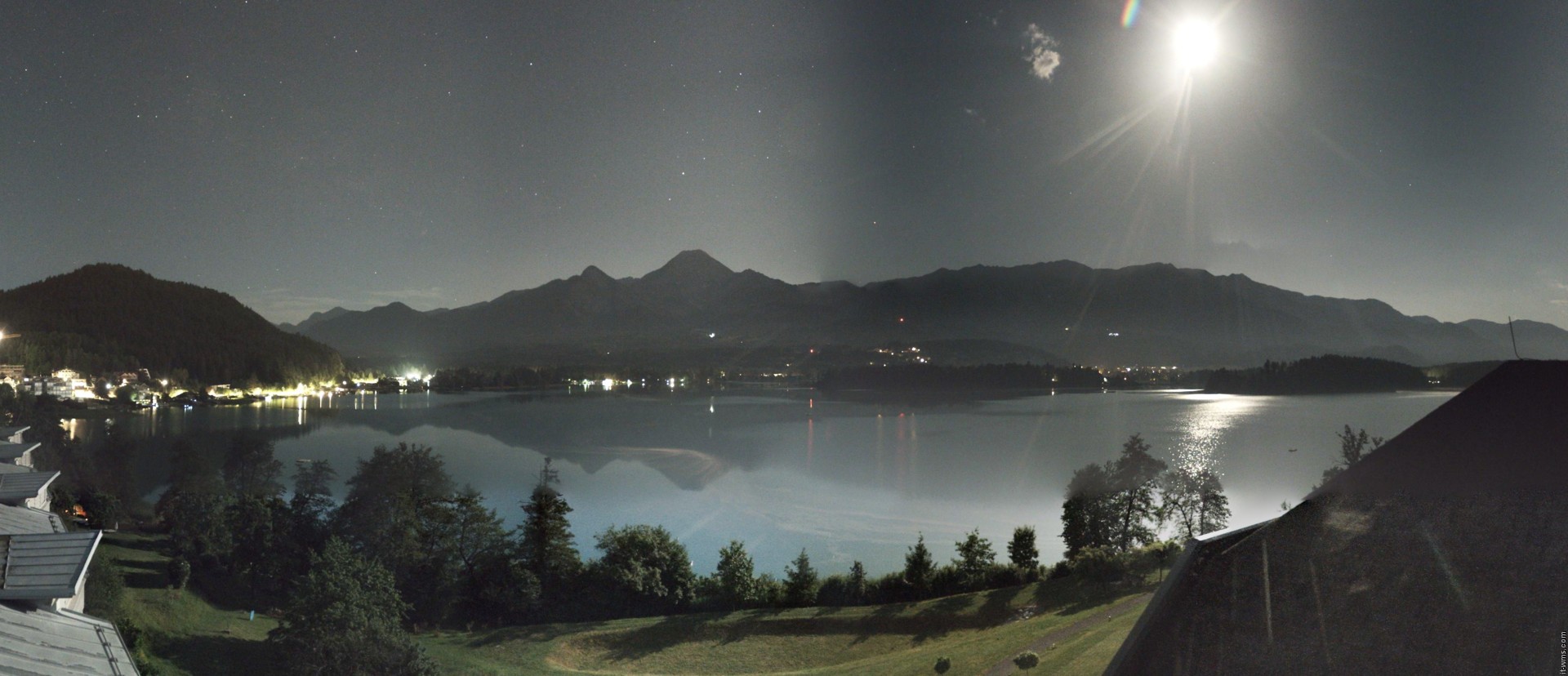 Archived image Webcam Faaker See lake, view direction south