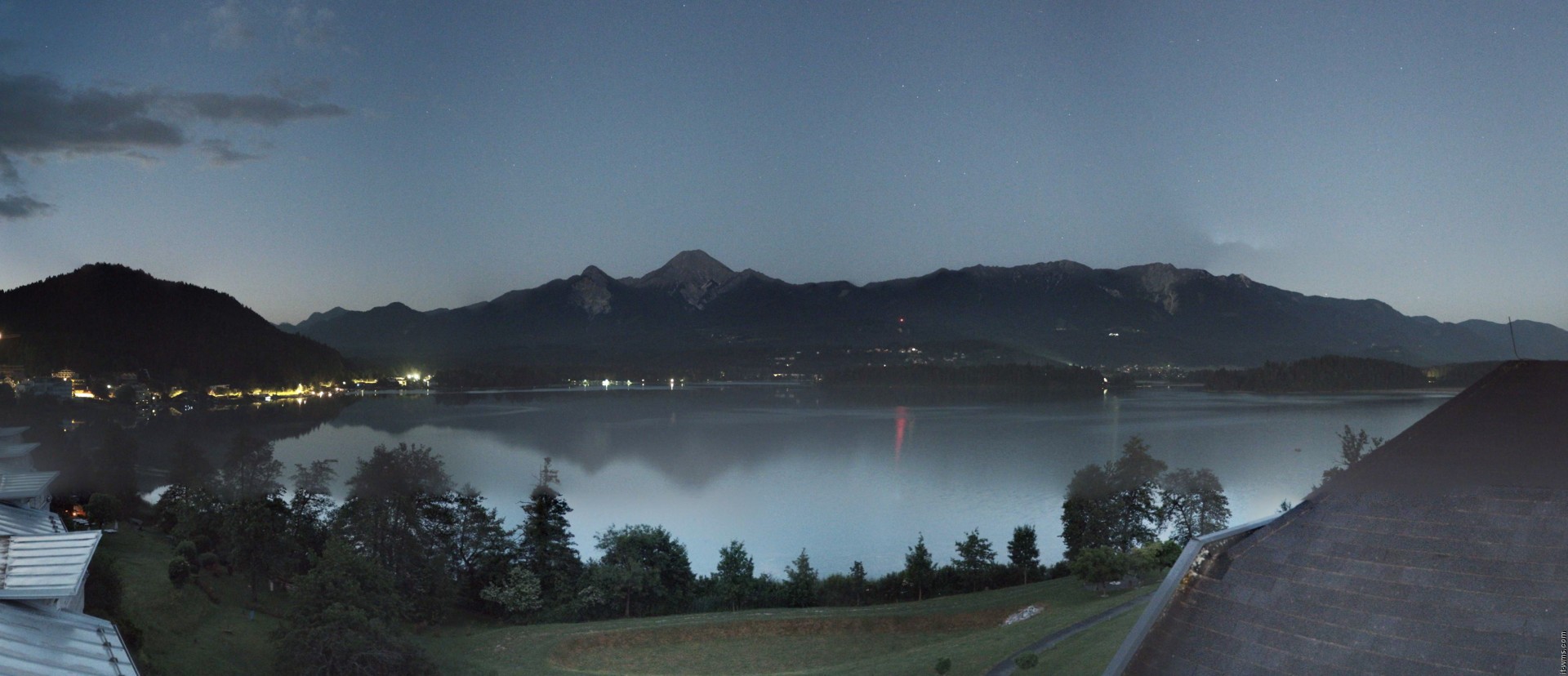 Archived image Webcam Faaker See lake, view direction south