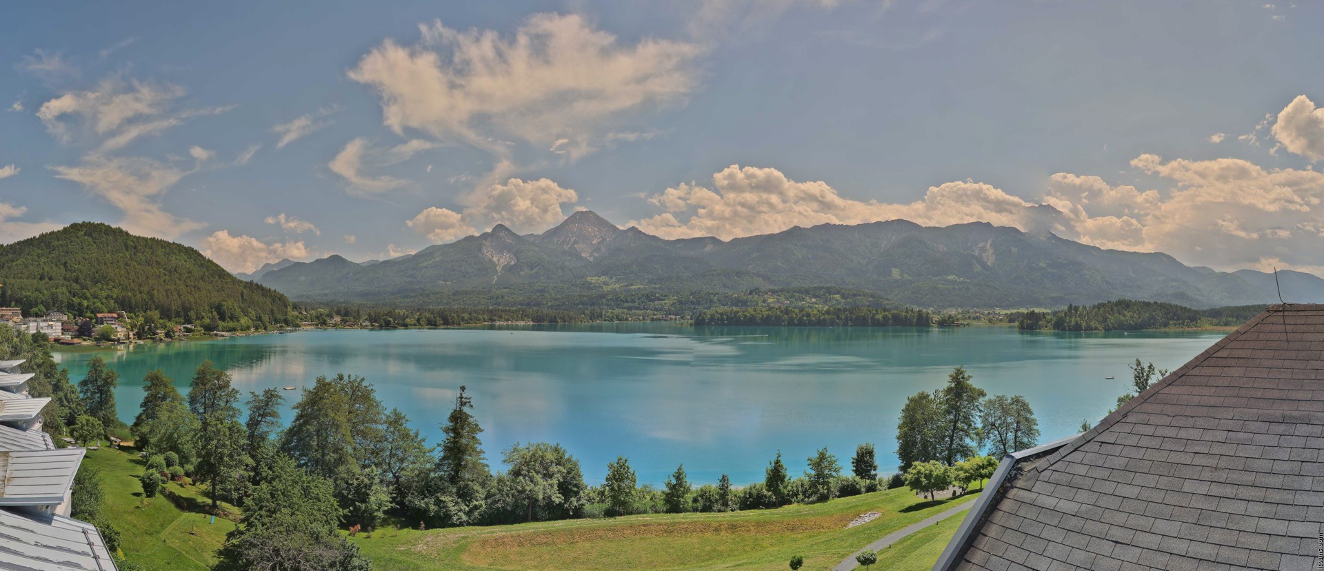 Archived image Webcam Faaker See lake, view direction south