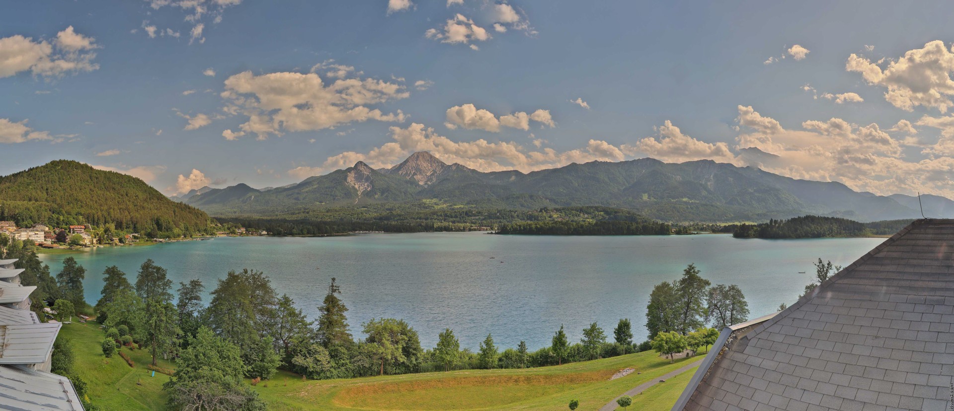 Archived image Webcam Faaker See lake, view direction south