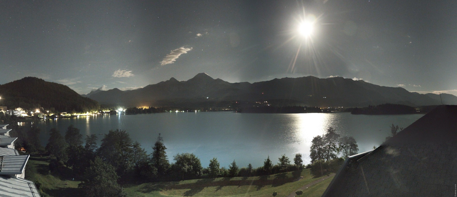 Archiv Foto Webcam Faaker See, Blickrichtung Süden