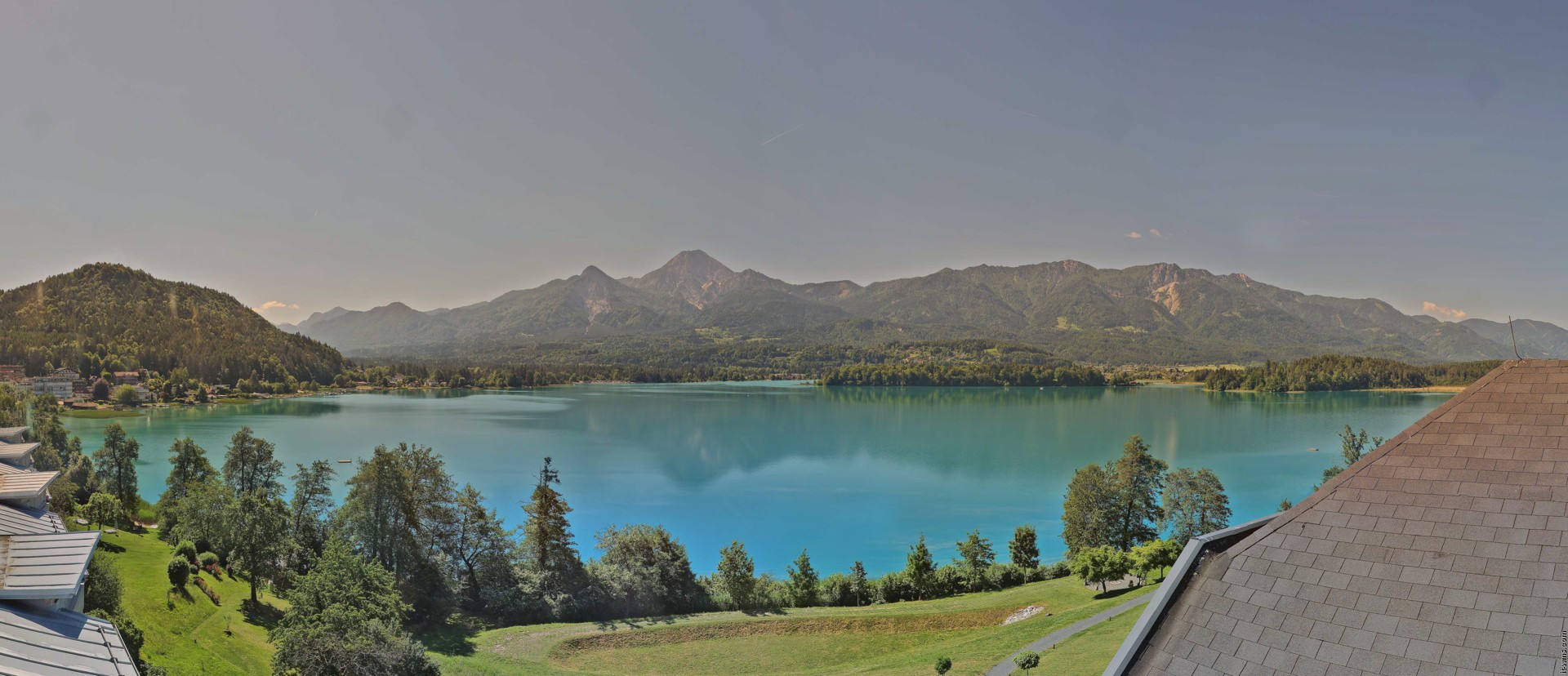 Archiv Foto Webcam Faaker See, Blickrichtung Süden