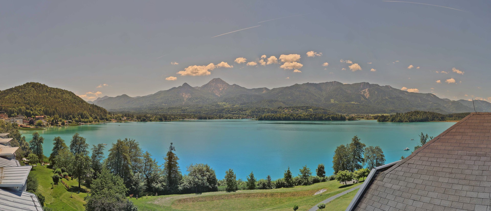 Archiv Foto Webcam Faaker See, Blickrichtung Süden